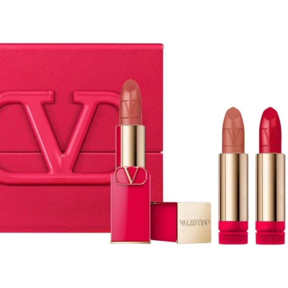 Valentino Red and Pink Makeup